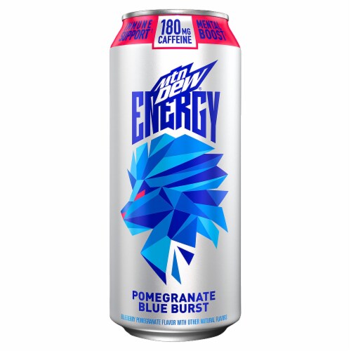 Mountain Dew® Pomegranate Blue Burst Energy Drink Perspective: front