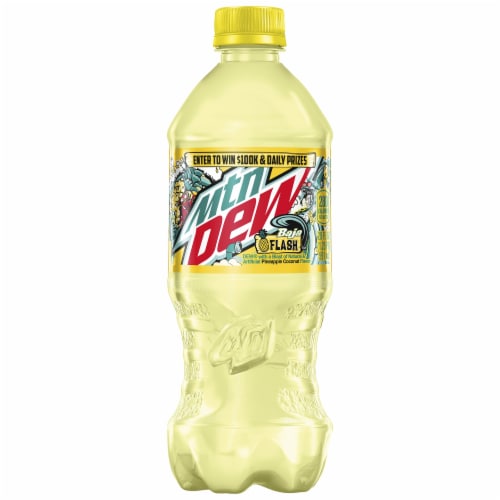 Mountain Dew® Baja Flash™ Pineapple Coconut Flavored Soda, 20 fl oz