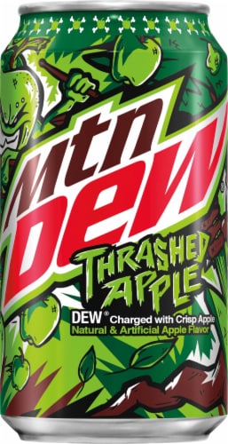 Mountain Dew® Thrashed Apple Dew Soda Can Perspective: front