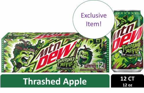 Mountain Dew® Thrashed Apple Soda - Exclusive Item! Cans Perspective: front
