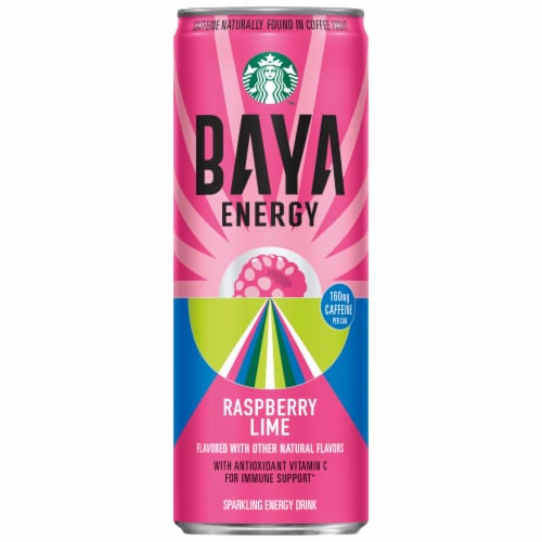 Starbucks™ Raspberry Lime Baya Energy Drink Perspective: front