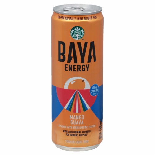 Starbucks® Baya Mango Guava Energy Drink Can Perspective: front