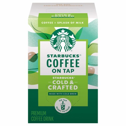 Starbucks® Cold & Crafted Premium Coffee Drink with + Splash of Milk Perspective: front