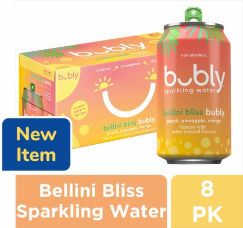 Bubly™ Bellini Bliss Flavored Sparkling Water Cans