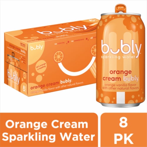 Bubly™ Orange Cream Flavored Sparkling Water Cans