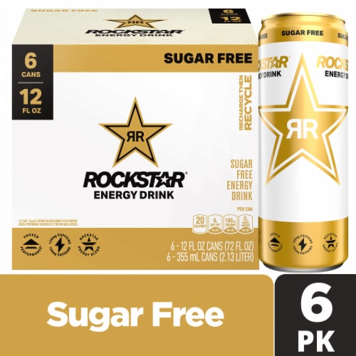 Rockstar® Sugar Free Energy Drink Multipack Cans, 6 pk / 12 fl oz Fred Meyer