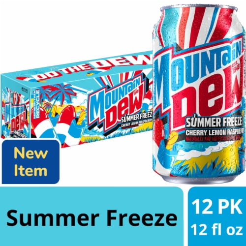 Mountain Dew® Summer Freeze Soda Cans Perspective: front