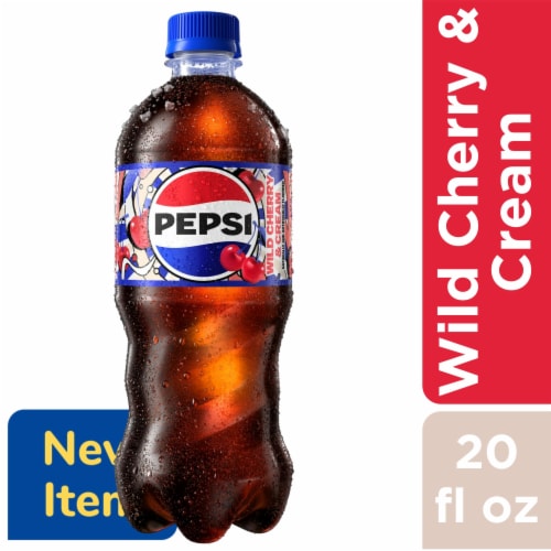 Pepsi® Wild Cherry & Cream Soda Bottle Perspective: front