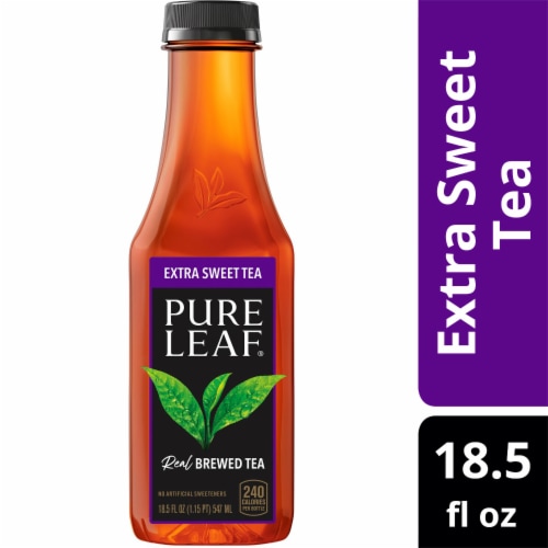 Pure Leaf Extra Sweet Brewed Iced Tea Bottle Perspective: front