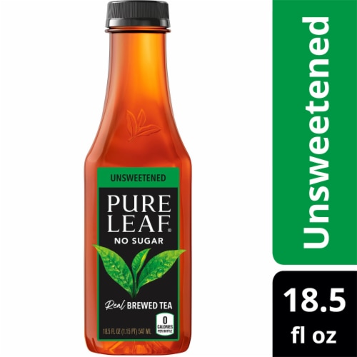 Pure Leaf Unsweetened Black Brewed Iced Tea Perspective: front
