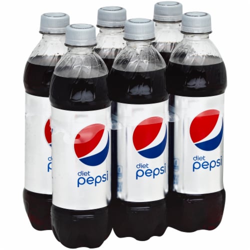 Diet Pepsi Soda Bottles Perspective: front