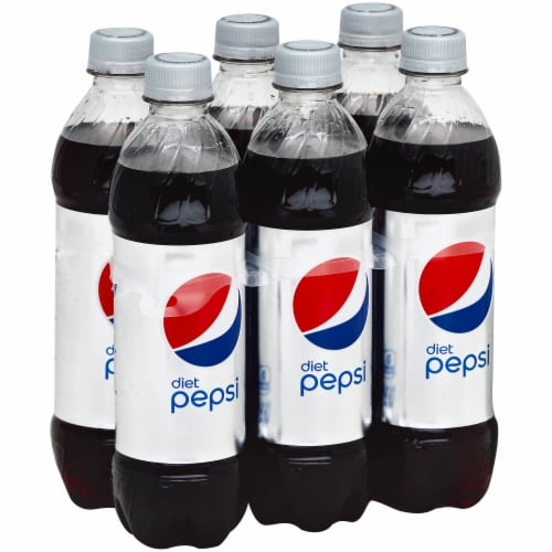 Diet Pepsi Soda Bottles, 6 bottles / 16.9 fl oz - QFC