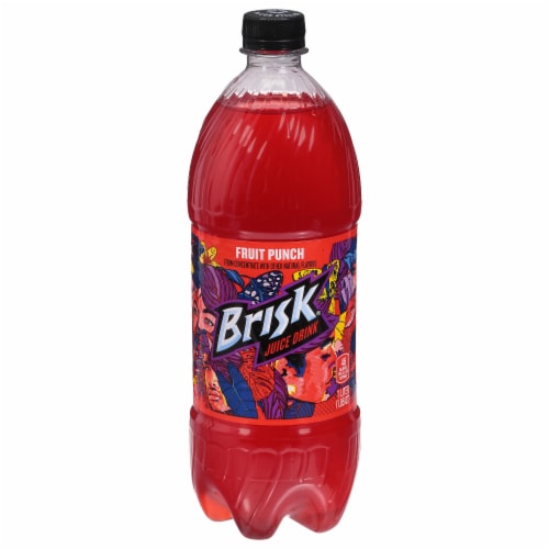 Brisk Fruit Punch Juice Drink 1 l Perspective: front