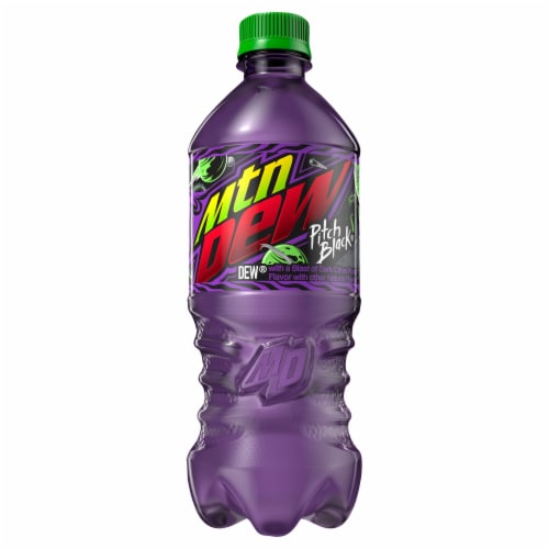 Mountain Dew® Pitch Black Citrus Grape Soda Perspective: front