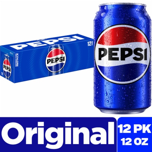 Pepsi Cola® Soda Cans, 12 pk / 12 fl oz - Kroger