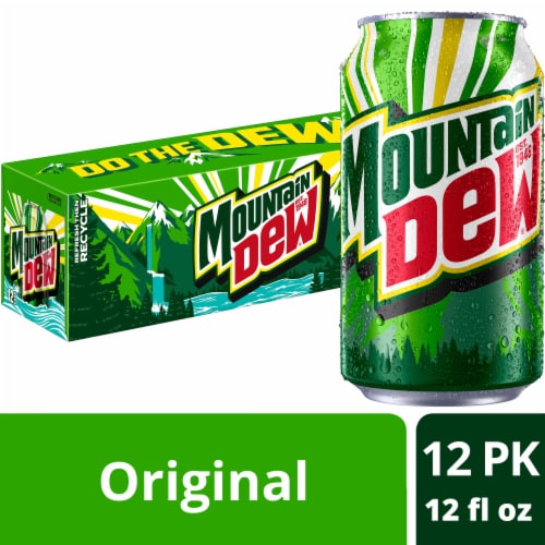 Mountain Dew® Soda Cans Perspective: front
