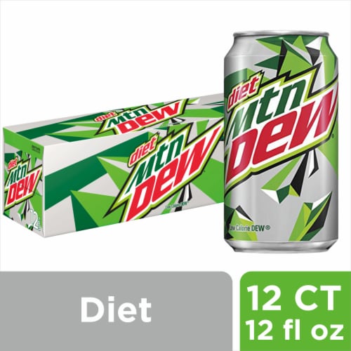 Diet Mountain Dew® Soda Cans Perspective: front