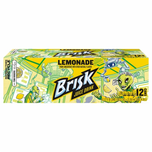 Brisk Lemonade Juice Perspective: front