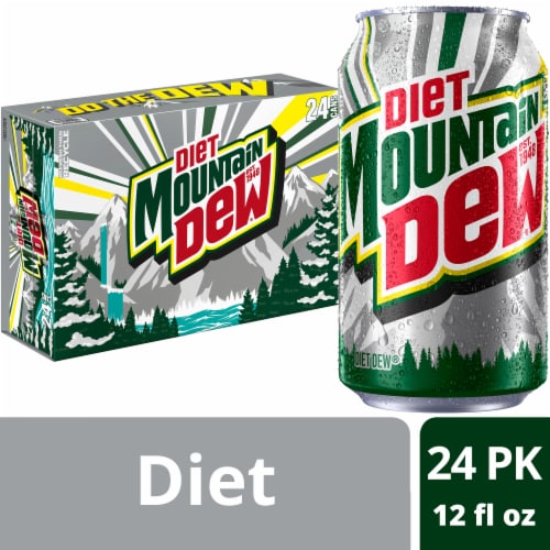 Diet Mountain Dew® Soda Cans Perspective: front