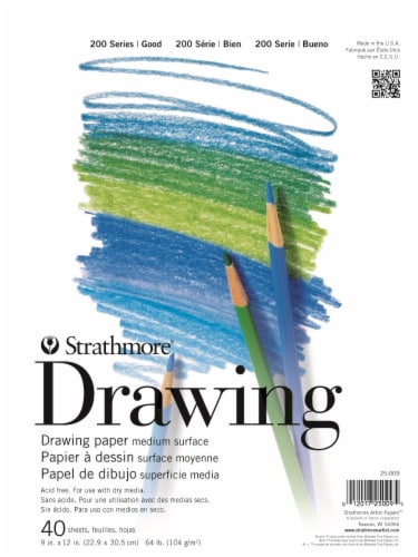Strathmore 200 Series Drawing Paper - White Perspective: front