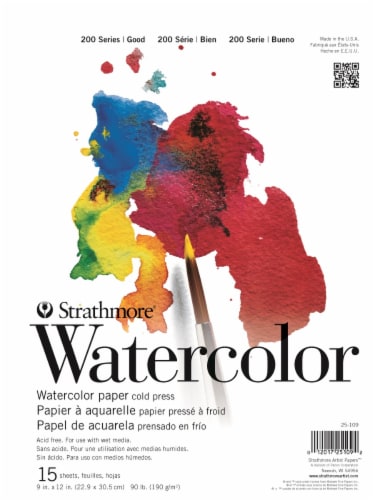 Strathmore Cold Press Watercolor Paper Perspective: front