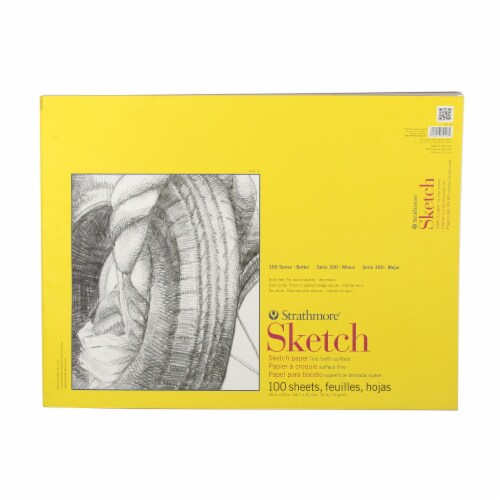 Strathmore Sketch 300 Series Fine Tooth Surface Sketch Paper - 100 Sheets Perspective: front