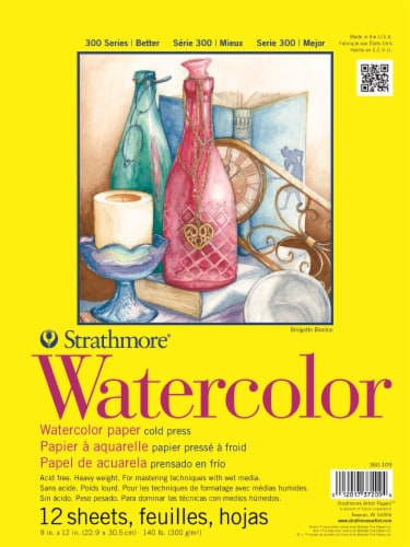 Strathmore 300 Series Watercolor Paper - White Perspective: front