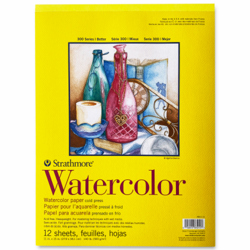 Strathmore 300 Series Watercolor Paper - White Perspective: front