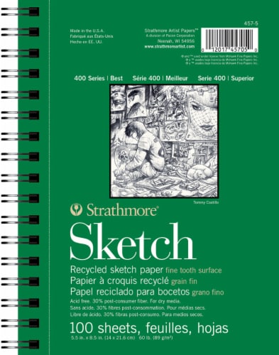 Hardcover Sketchbook Notebook Journal (16.5 x 12 in, Black, 60 Sheets),  PACK - Kroger