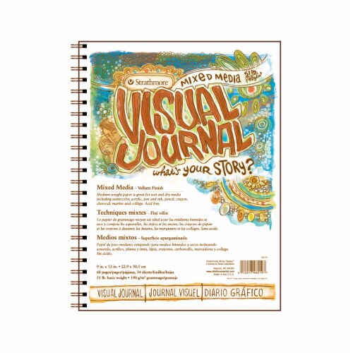 Strathmore Visual Journal Mixed-Media Medium-Weight Paper - 34 Sheets Perspective: front
