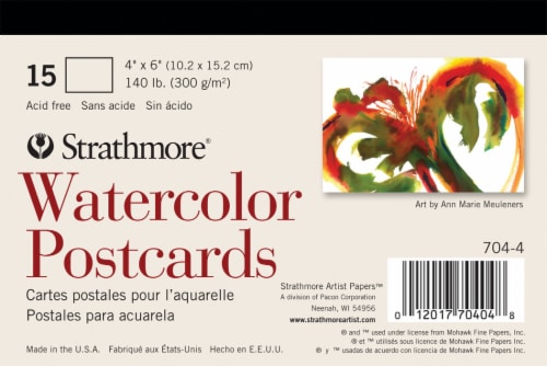 Strathmore Watercolor Postcards - 15 Sheets, 4 x 6 in - Kroger