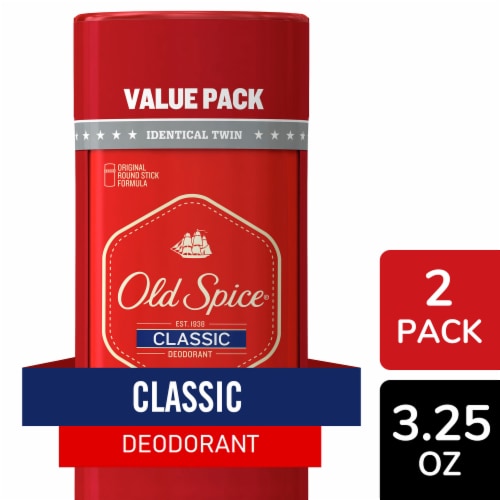 Old Spice Classic Original Twin Pack Deodorant Perspective: front