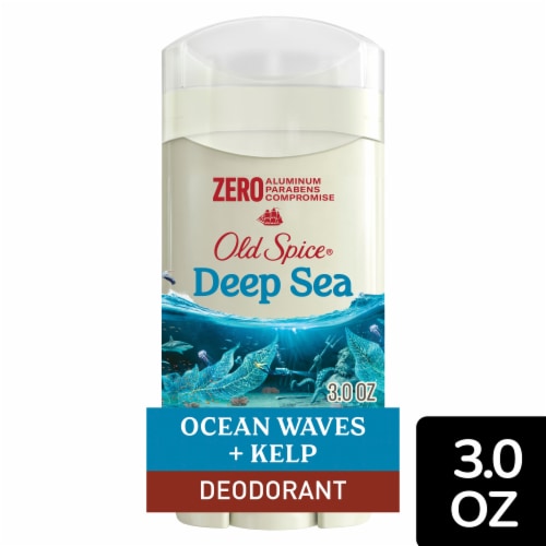 Old Spice for Men Aluminum-Free Deodorant Deep Sea with Ocean Elements Scent 1 Pack Perspective: front