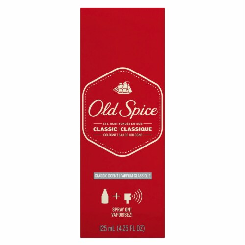 Old Spice Classic Scent Men's Cologne Spray Perspective: front