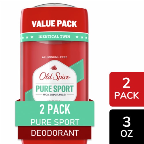 Old Spice High Endurance Pure Sport Aluminum Free 48 Hour Protection Deodorant Perspective: front