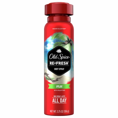 Old Spice Fresher Collection Re-Fresh Fiji Body Spray Perspective: front