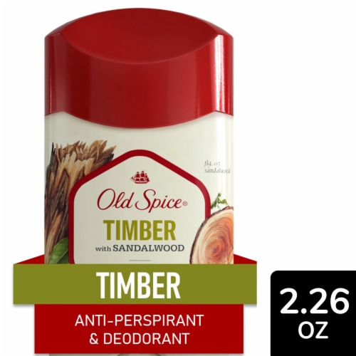 Old Spice for Men Antiperspirant Deodorant Invisible Solid Timber with Sandalwood Scent Perspective: front