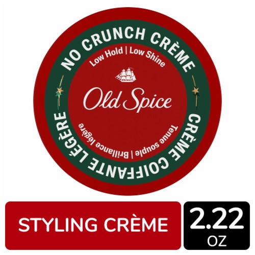Old Spice Men's No Crunch Crème, Low Hold with Low Shine Perspective: front