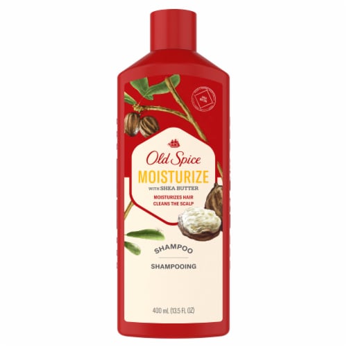 Old Spice Moisturize with Shea Butter Shampoo Perspective: front