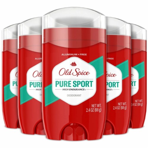 Old Spice Pure Sport Deodorant, 2.4 Ounce (Pack of 5) Perspective: front