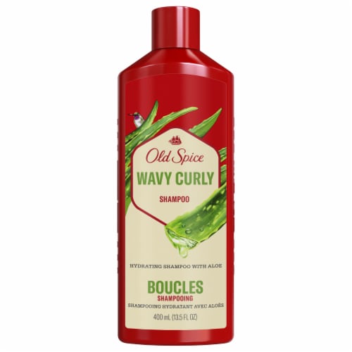 Old Spice® Aloe and Avocado Oil Wavy Curly Shampoo Perspective: front