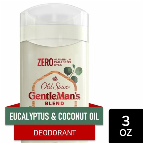 Old Spice GentleMan's Collection Aluminum-Free Deodorant Eucalyptus with Coconut Oil Perspective: front