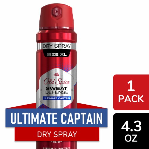 Old Spice Invisible Dry Spray Ultimate Captain Antiperspirant & Deodorant Perspective: front