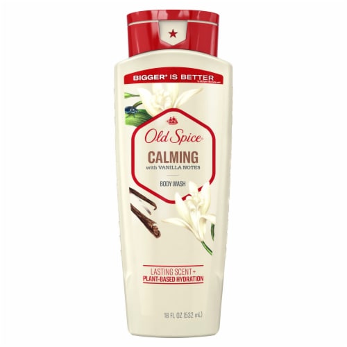 Old Spice® Calming with Vanilla Notes Body Wash Perspective: front