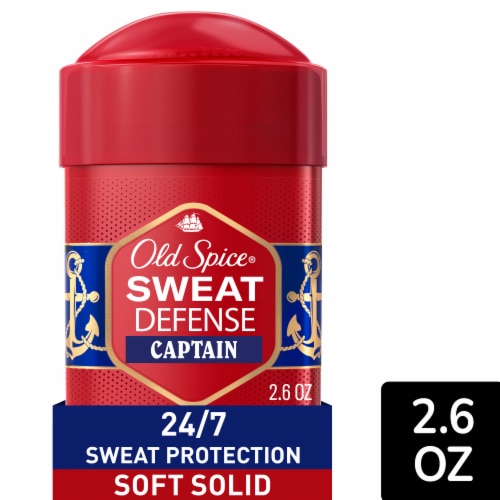Old Spice Antiperspirant and Deodorant for men, Captain with Bergamot Scent, Soft Solid Perspective: front