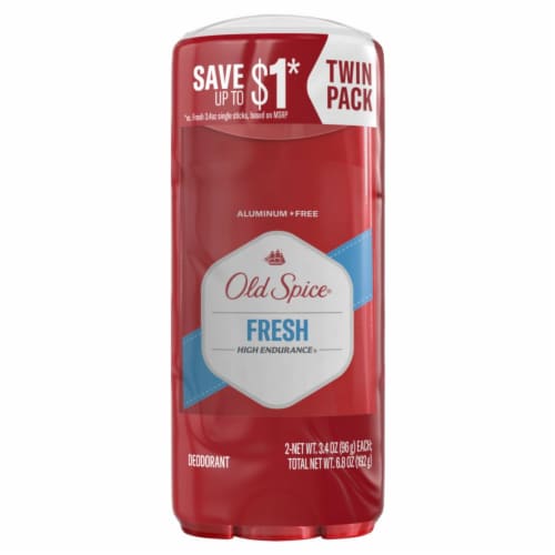 Old Spice® Fresh High Endurance® Deodarant Twin Pack Perspective: front