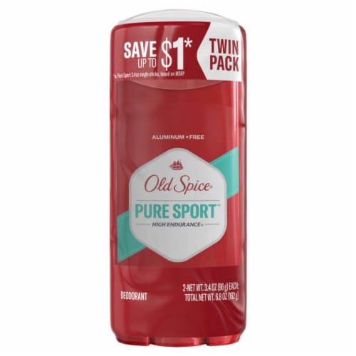Old Spice® Pure Sport™ High Endurance® Deodorant Twin Pack Perspective: front
