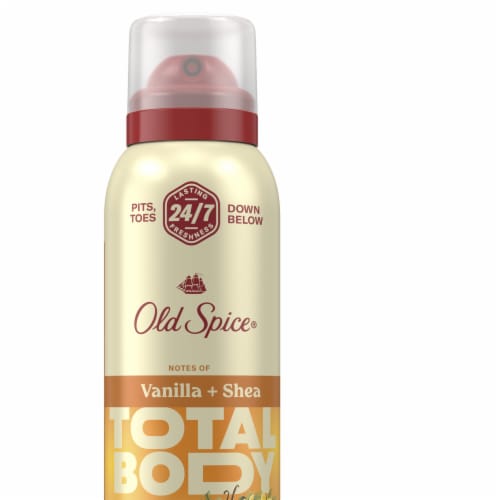 Old Spice Total Body Deodorant Aluminum Free Vanilla + Shea Dermatologist Tested Full Body Deodorant Perspective: front