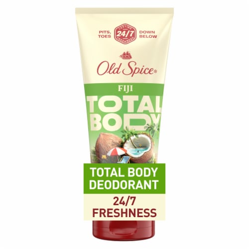 Old Spice Total Body Fiji Deodorant Cream, Aluminum Free Fiji, Dermatologist Tested Perspective: front