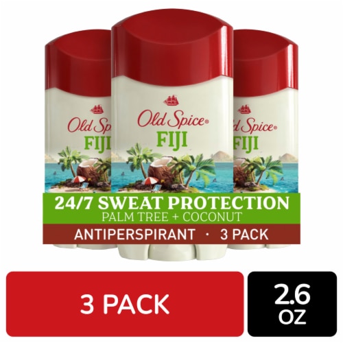 Old Spice Antiperspirant Deodorant for Men, Triple Pack, 24/7 Lasting Freshness and Sweat Protection Perspective: front